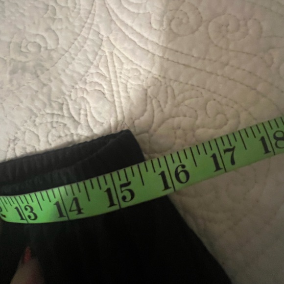 Donna Karan  Black 100% Cotton Shark Bite Hem Bubble Skirt, drawstring, Large - Picture 6 of 10